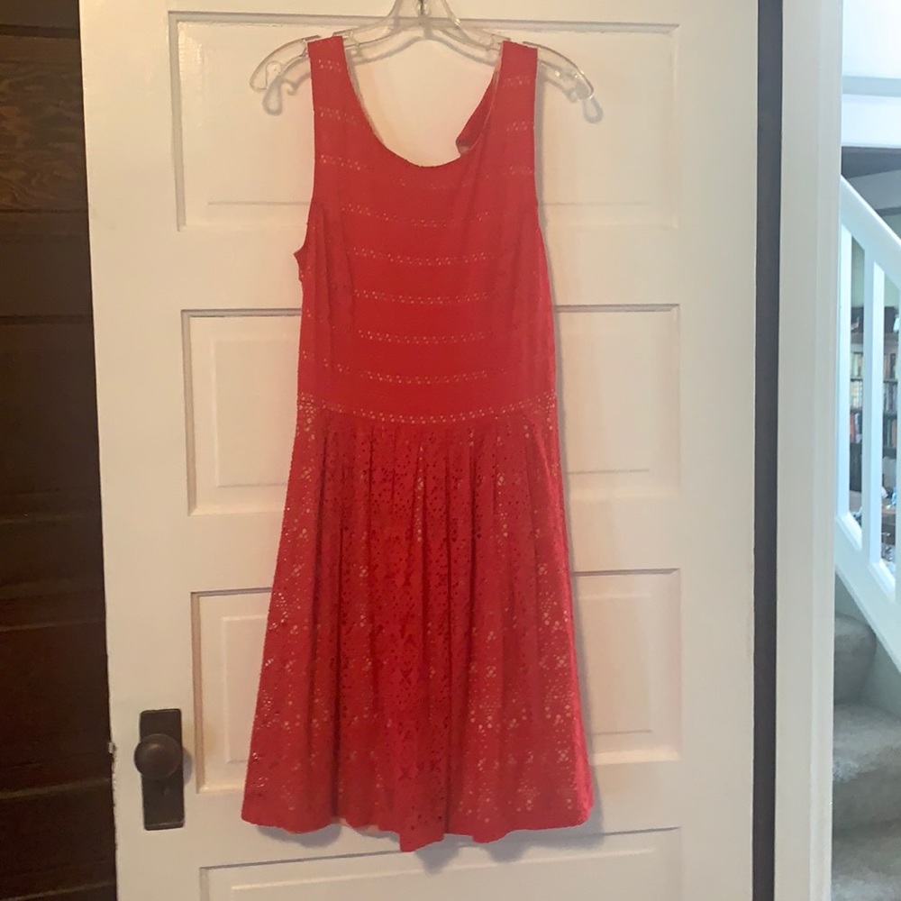 Red Eyelet Sundress